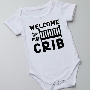 Crib Baby Onesie – Cute Baby Onesie NWT made to order baby shower gift new baby